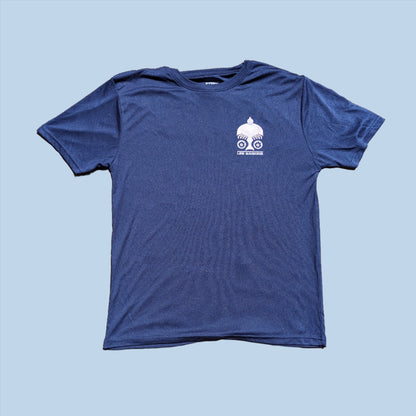 Bike shirt, mountain, hiking, dark blue, unique pattern, artist series, polyester, running, active, Montreal, print