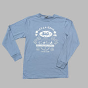 Long-sleeve, Charles Turcotte, light blue, unique designs, nature, outdoor, warm, comfortable, polyester, cotton Unisex sizes, Designed, made and printed in Canada, Les Saisons