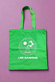 Tote Bag, Growing Kindness, Bright Green, cotton, soft and durable, 15"L x 16"H, perfect size, Les Saisons&nbsp;