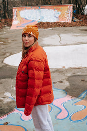 Retro Puffy Jacket | Red