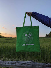 Tote Bag, Growing Kindness, Bright Green, cotton, soft and durable, 15"L x 16"H, perfect size, Les Saisons&nbsp;