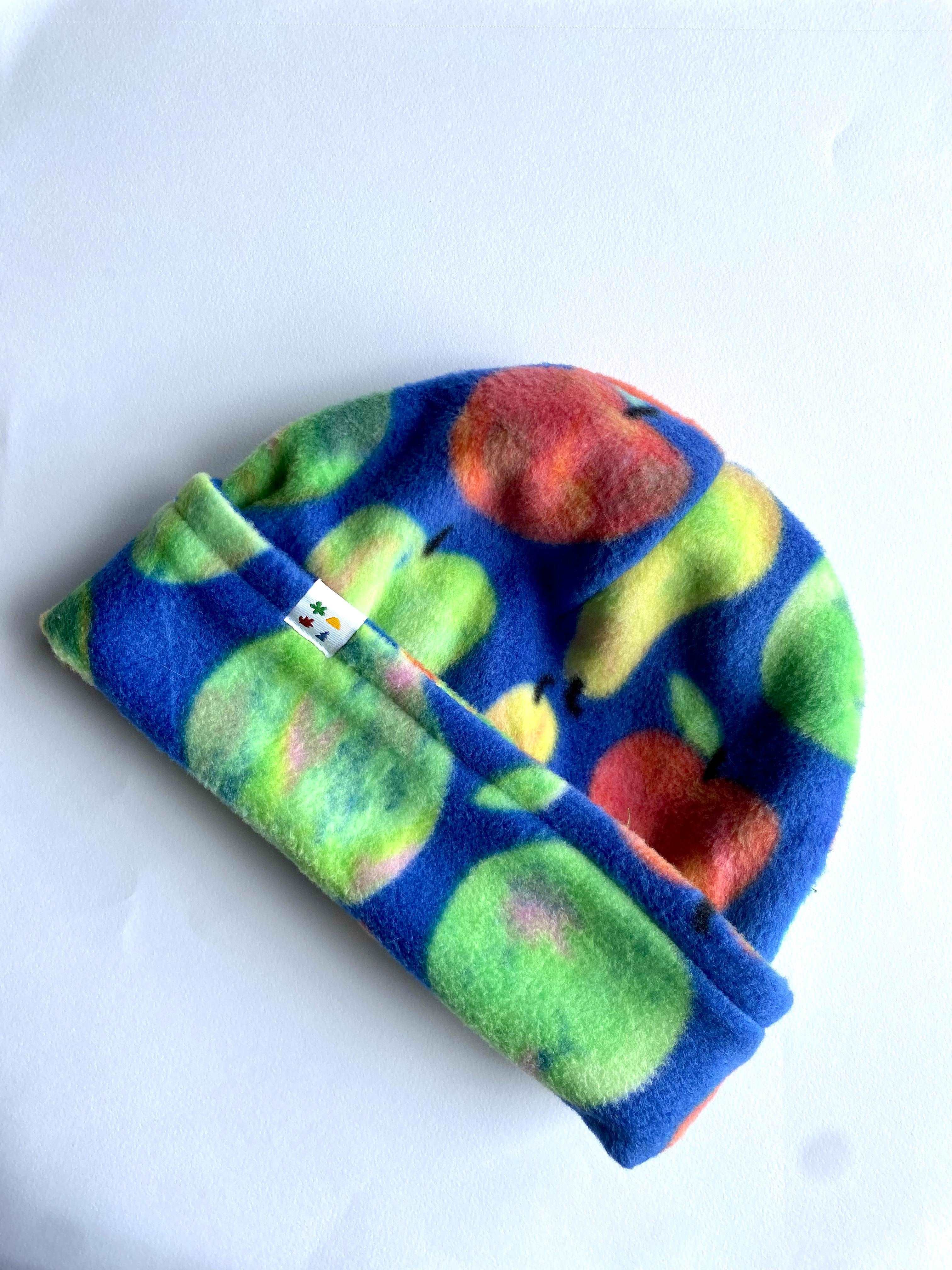 Simple Fleece Beanie, Blue, Made in Quebec, Polyester, Warm, Soft, Reversible, Ski, Hike, Outdoor, Les Saisons